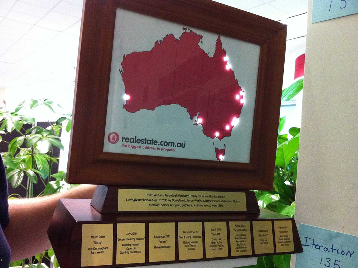 We introduce the OG Hack Day Trophy: RIP - Rest in Paradise Legend <3