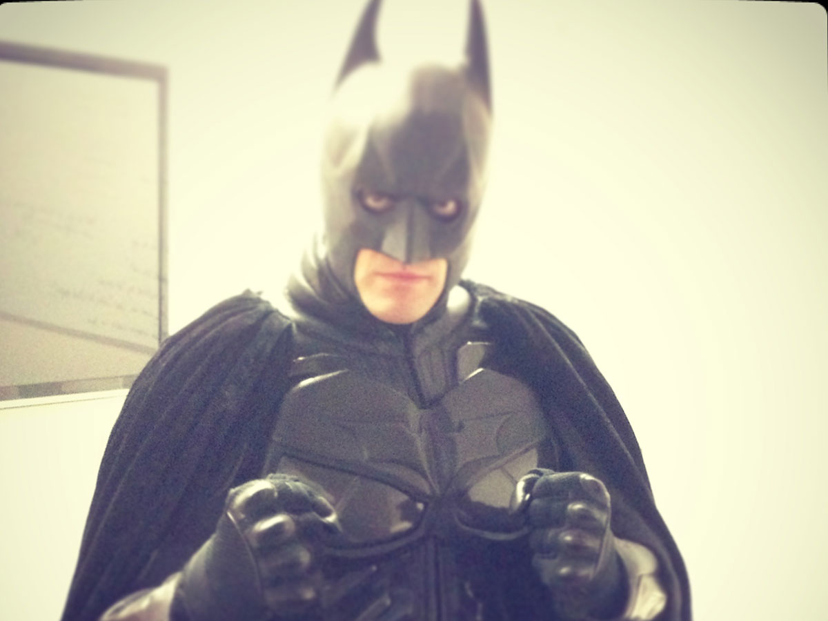 REA Legend: a grown-ass man dressed as Batman (really quite often) #TheBat #HeroREAdeserves