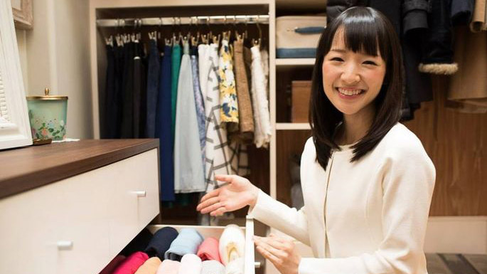 Marie Kondo cleaning up